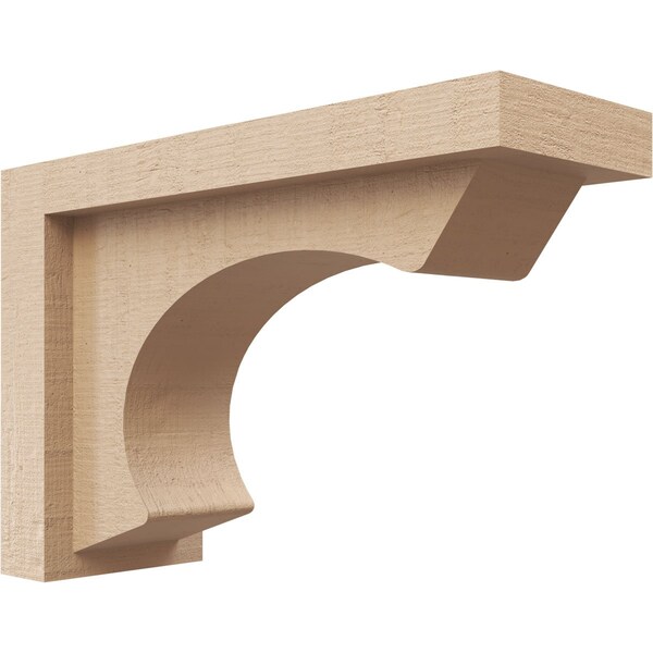 Ekena Millwork 3"W x 9"D x 6"H Classic Emerson Rough Cedar Woodgrain TimberThane Corbel, Primed Tan CORUR03X09X06EMRRCPR - main